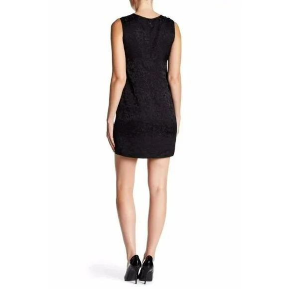 NWOT Theory Adraya Black Ivy Jacquard Shift Dress Size 2 - Picture 7 of 8
